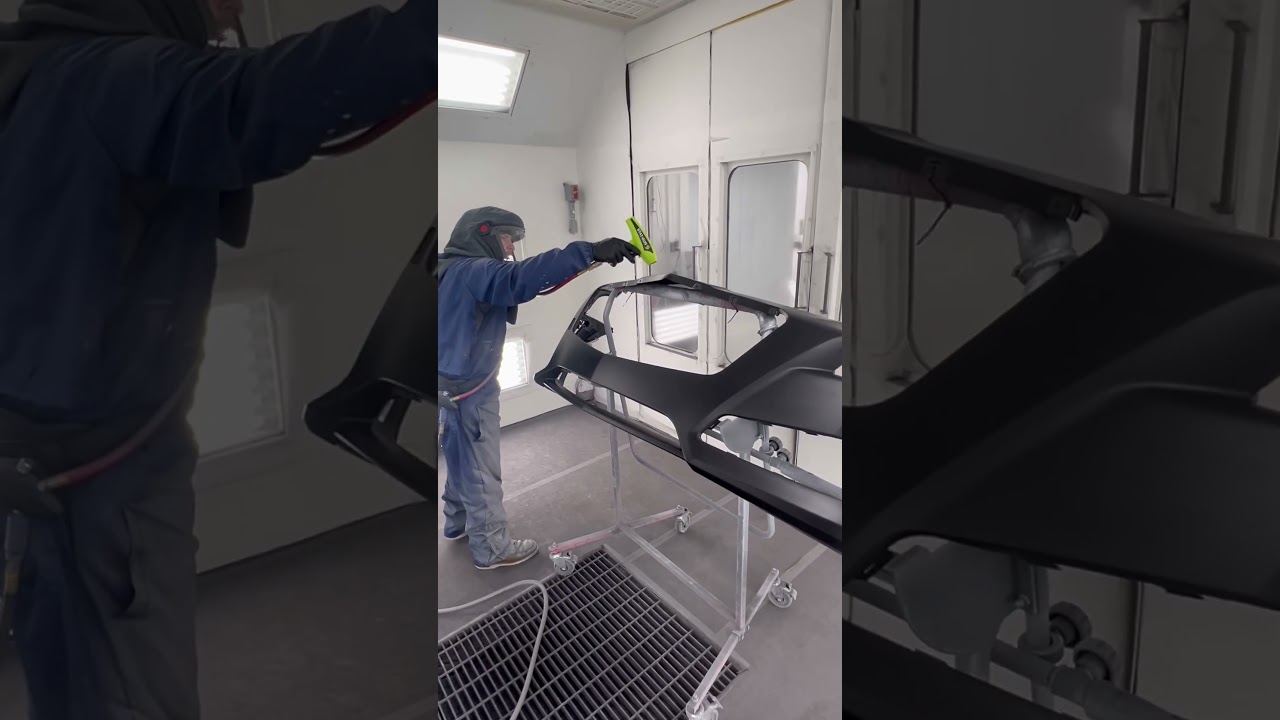 Anti static gun, prepping before painting #painting #automobile @andysautobodycollisionrepair