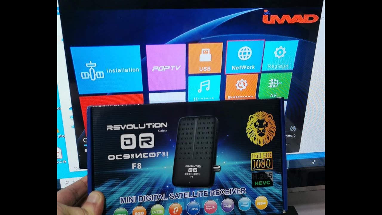 الشرح كامل حول الجهاز REVOLUTION f8 +تحديث جهاز