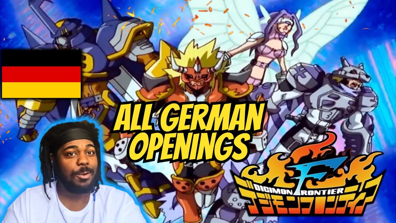 FIRST TIME REACTING TO ALL DIGIMON OPENINGS 1-6 IN GERMAN | REACTION & REVIEW