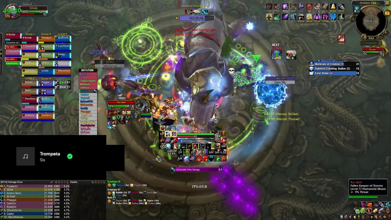 Rank #1 Fury Warrior US - Throne of Thunder