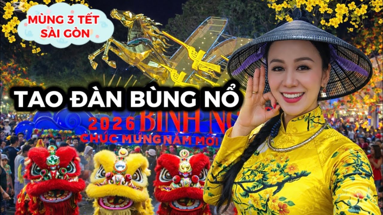 MÙNG 3 TẾT SÀI GÒN | Công Viên Tao Đàn Tưng Bừng Nhộn Nhịp 