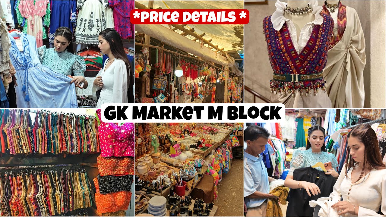 Delhi ki Famous GK Market Shopping 🛍️ Haul| Dresses, Bags, Footwear, Jewellery & Food| Price Details