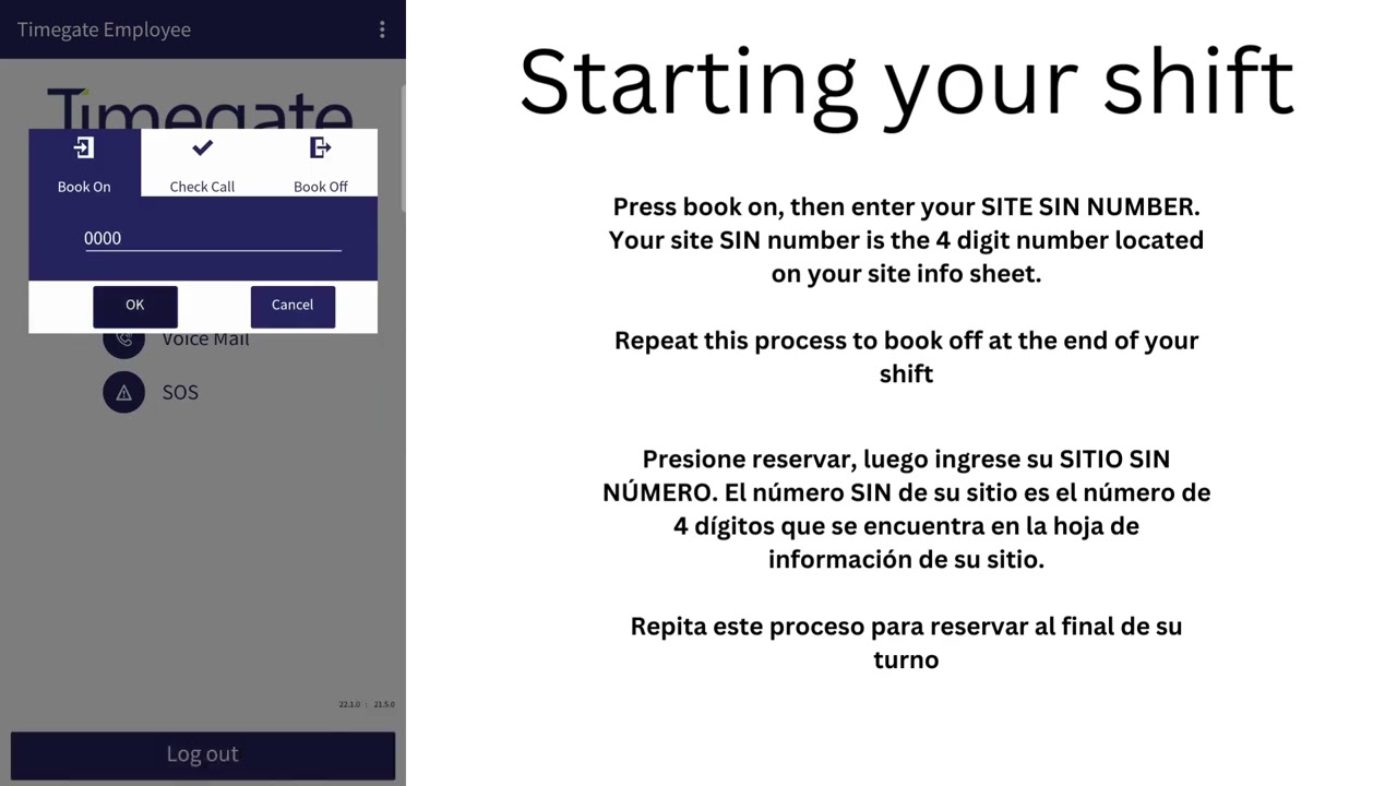 Start your shift with Timegate
