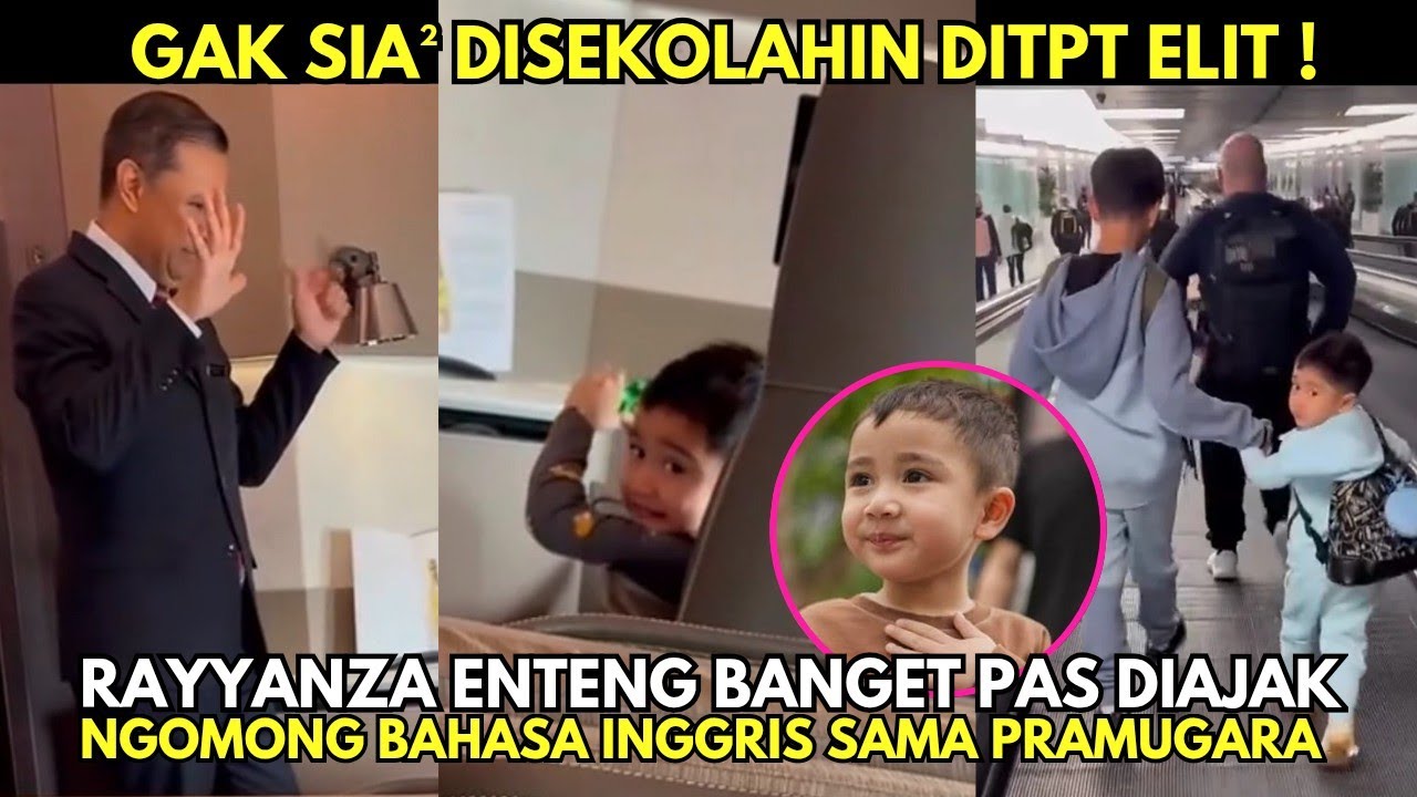 KEREN‼️DISEKOLAHIN DITEMPAT ELIT, RAYYANZA BUKTIKAN BISA NGOMONG BAHASA INGGRIS SAMA PRAMUGARA🔥🔥