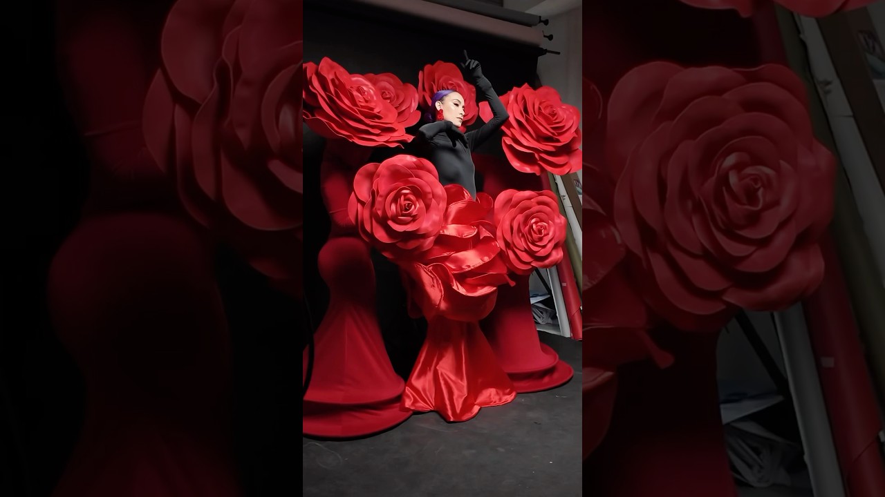 ME TRANSFORM&Eacute; EN UNA ROSA🌹 GIGANTE&hellip; para esto😱 IG: Soyalerios