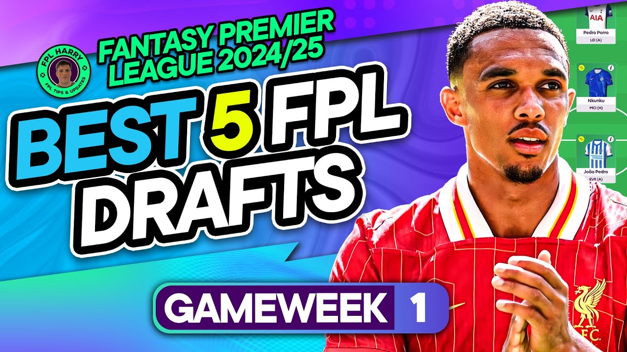 THE BEST 5 FPL DRAFTS! 📝 | Haaland? Salah? Both? Neither ⁉️ | Fantasy Premier League Tips 2024/25