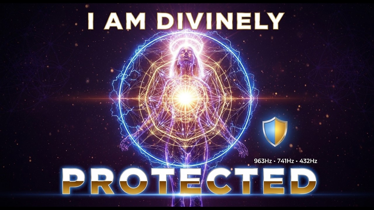 I Am Divinely Protected 🛡️ 963Hz • 741Hz • 432Hz | Remove All Negative Energy
