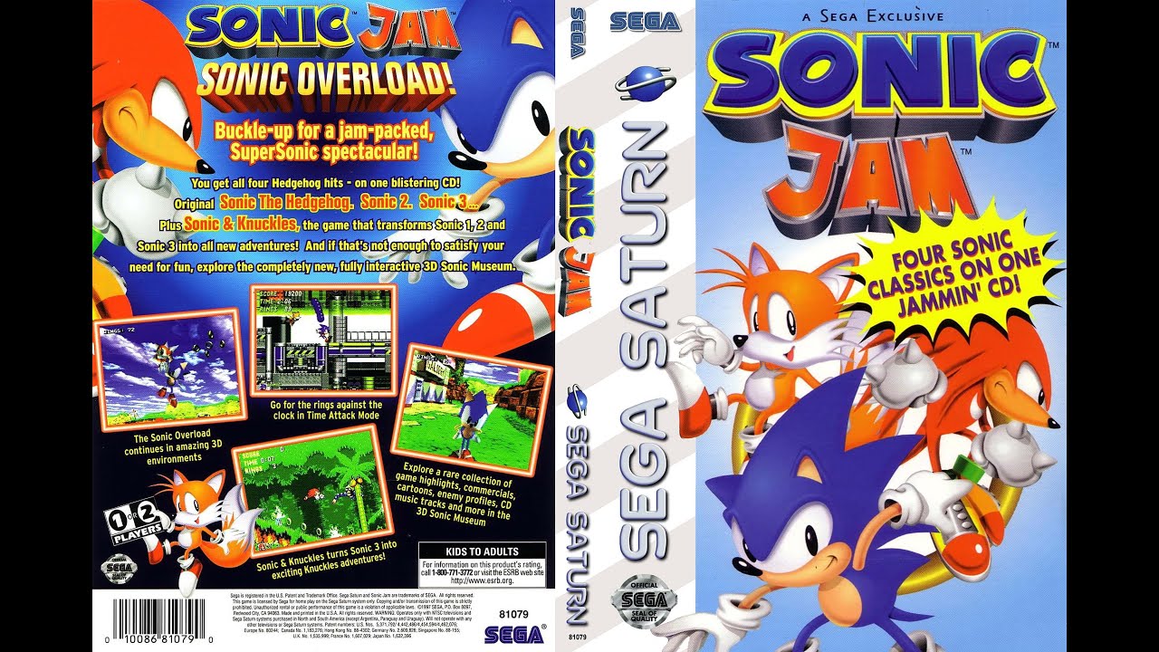 Sonic Jam (USA) - Sonic The Hedgehog 3 | Sega Saturn + Satiator