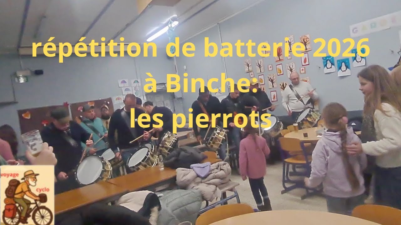 répétition de batterie 11 janvier 2026: les pierrots