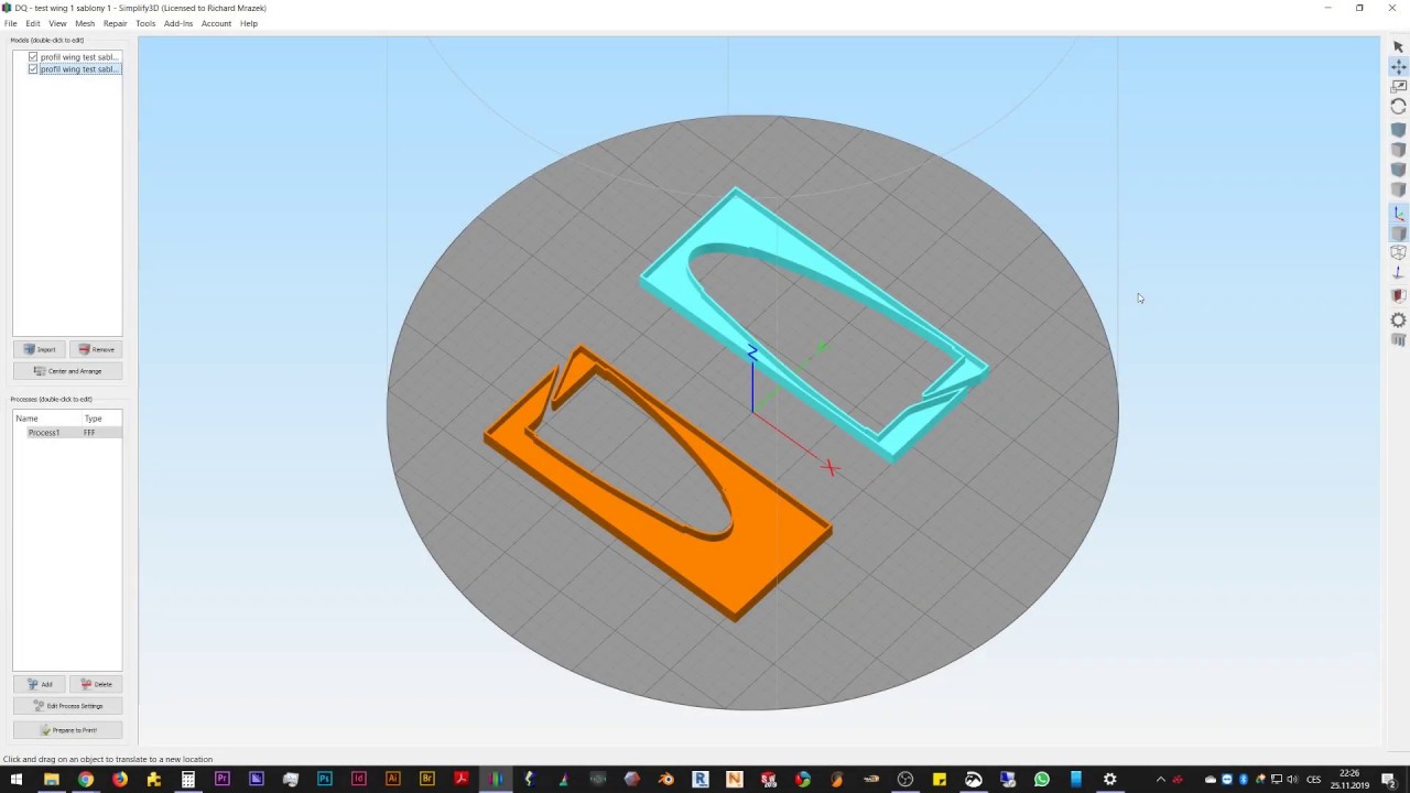 Simplify 3D - Furt dokola - Pos&iacute;lejte factory soubor...