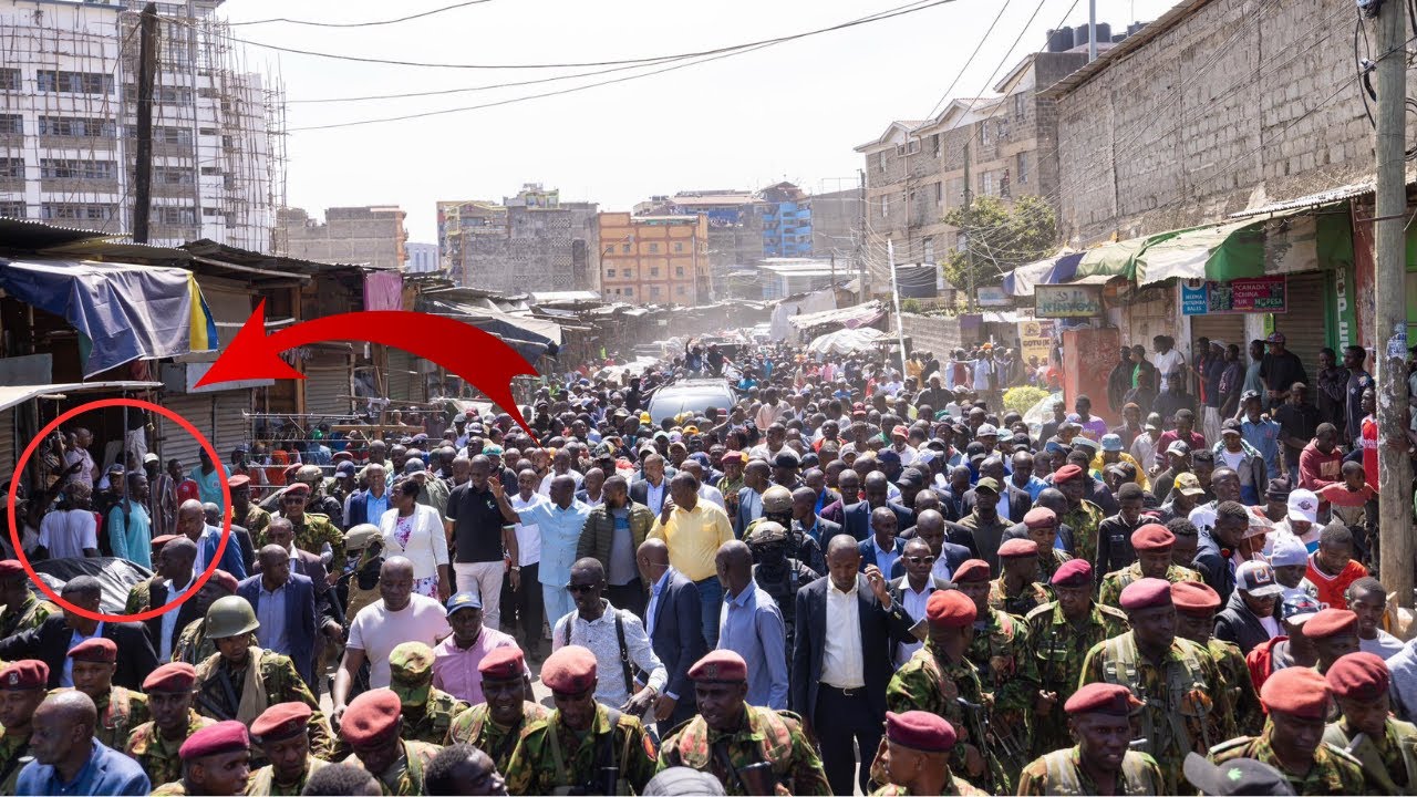 SEE WHAT HAPPENED TO THIS MAN AFTER SHOUTING WANTAM TO PRESIDENT RUTO IN FRONT OF POLICE GIKOMBA
