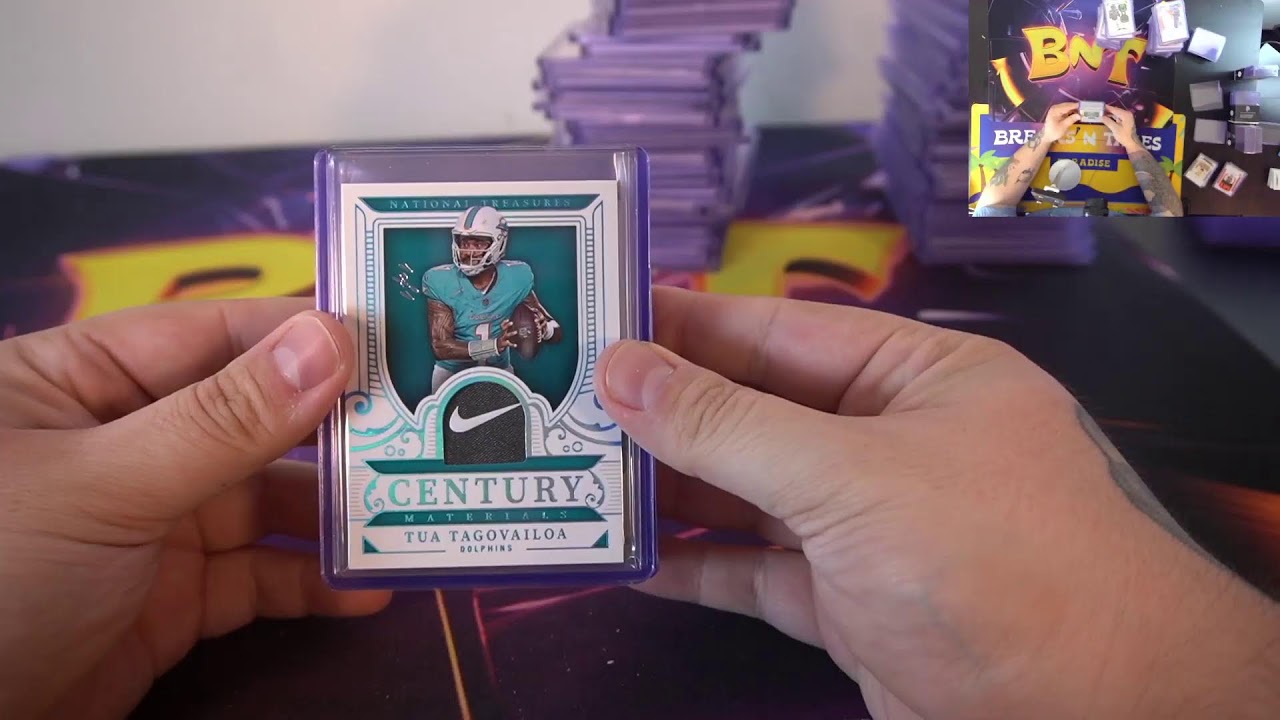 Break #3154: 2025 Panini National Treasures Football Hobby Dual Case (8 Box) Player Break