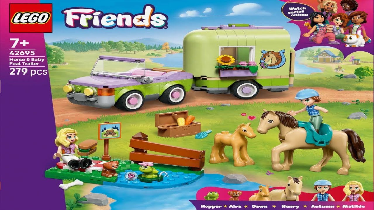 LEGO Instructions - Friends - 42695 - Horse & Baby Foal Trailer - Horseback Riding