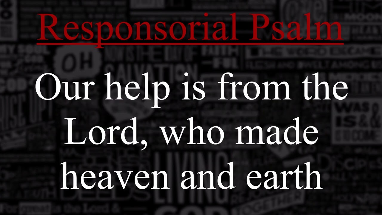 [CANTOR] 29TH SUNDAY IN ORDINARY TIME - October 16, 2022 - (RESPOND & ACCLAIM)