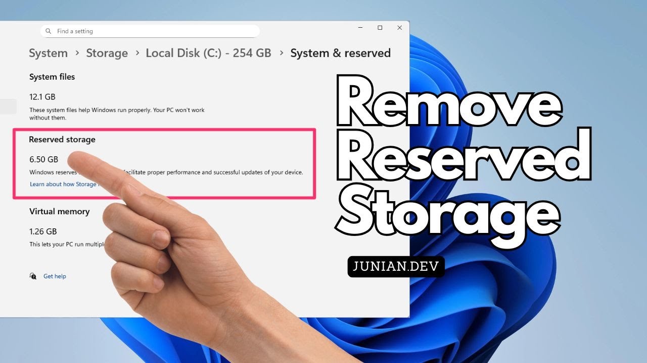 Disable Reserved Storage on Windows 11