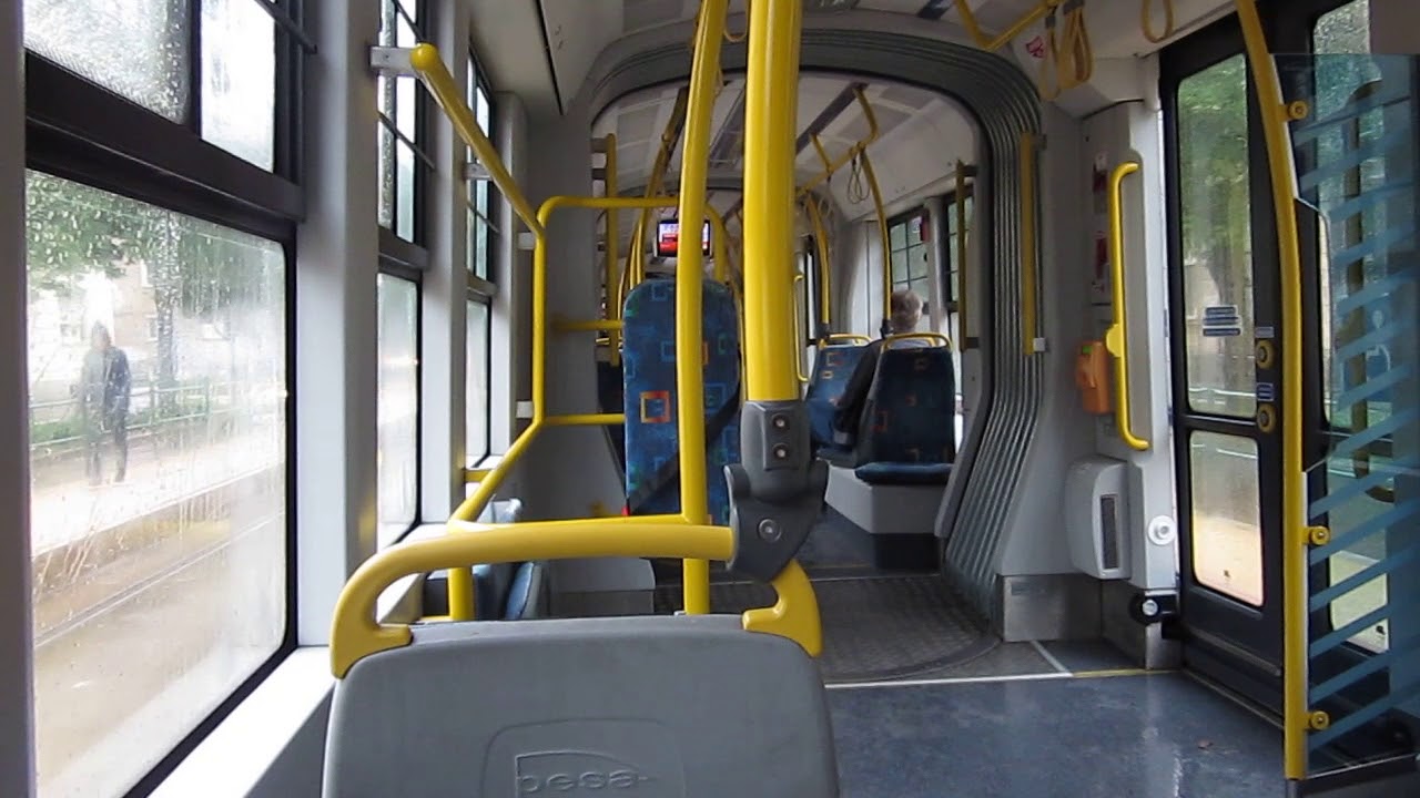 Szeged: inside the tram PESA 120Nb (Swing Szeged) no. 107, route 2