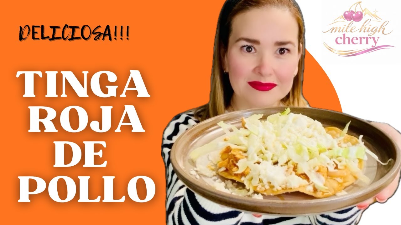 Deliciosas TOSTADAS DE TINGA ROJA DE POLLO para chuparse los dedos! Una receta Facil y Sencilla!