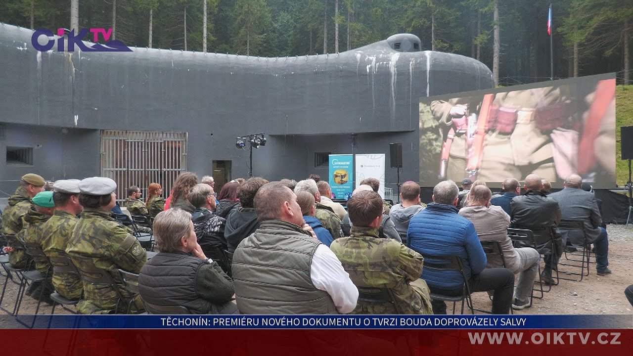 Těchonín: Premiéru nového dokumentu o tvrzi Bouda doprovázely salvy