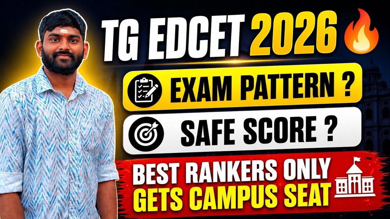 TG EDCET 2026 Prepare Well 🔥Best Rankers Gets Campus Seat #edcet #campusstudent 