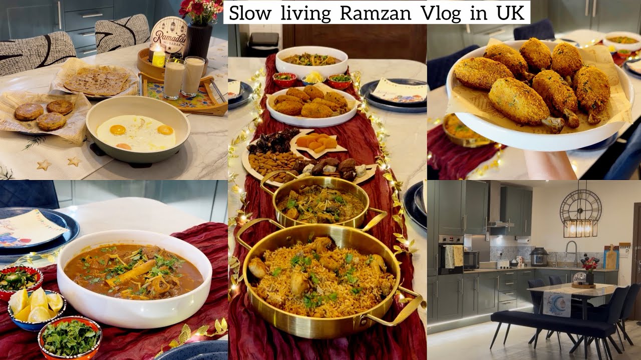 ￼ Slow Living Ramadan Vlog in UK 🌙| Suhoor to Iftar Routine | Iftar Cooking | Cleaning + Shopping