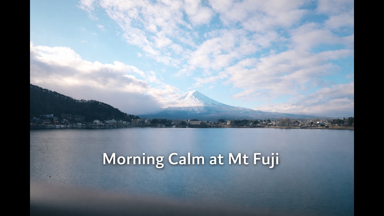 Morning Calm at Mt Fuji 🌄Relaxing Japanese LoFi Beats for Study / Work / Sleep