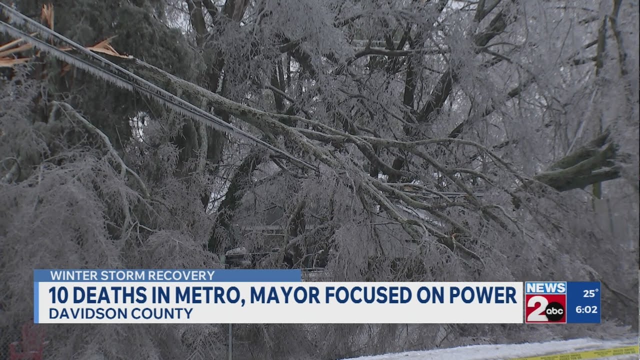 City focused on power restoration as 10th death reported