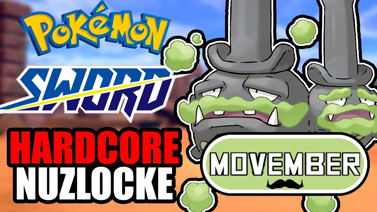 Pokemon Sword Hardcore Nuzlocke — только усы!