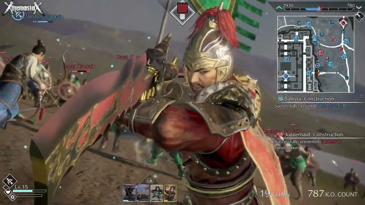 Dynasty Warriors 9 Empires - Sun Jian Gameplay (Chaos Difficulty)