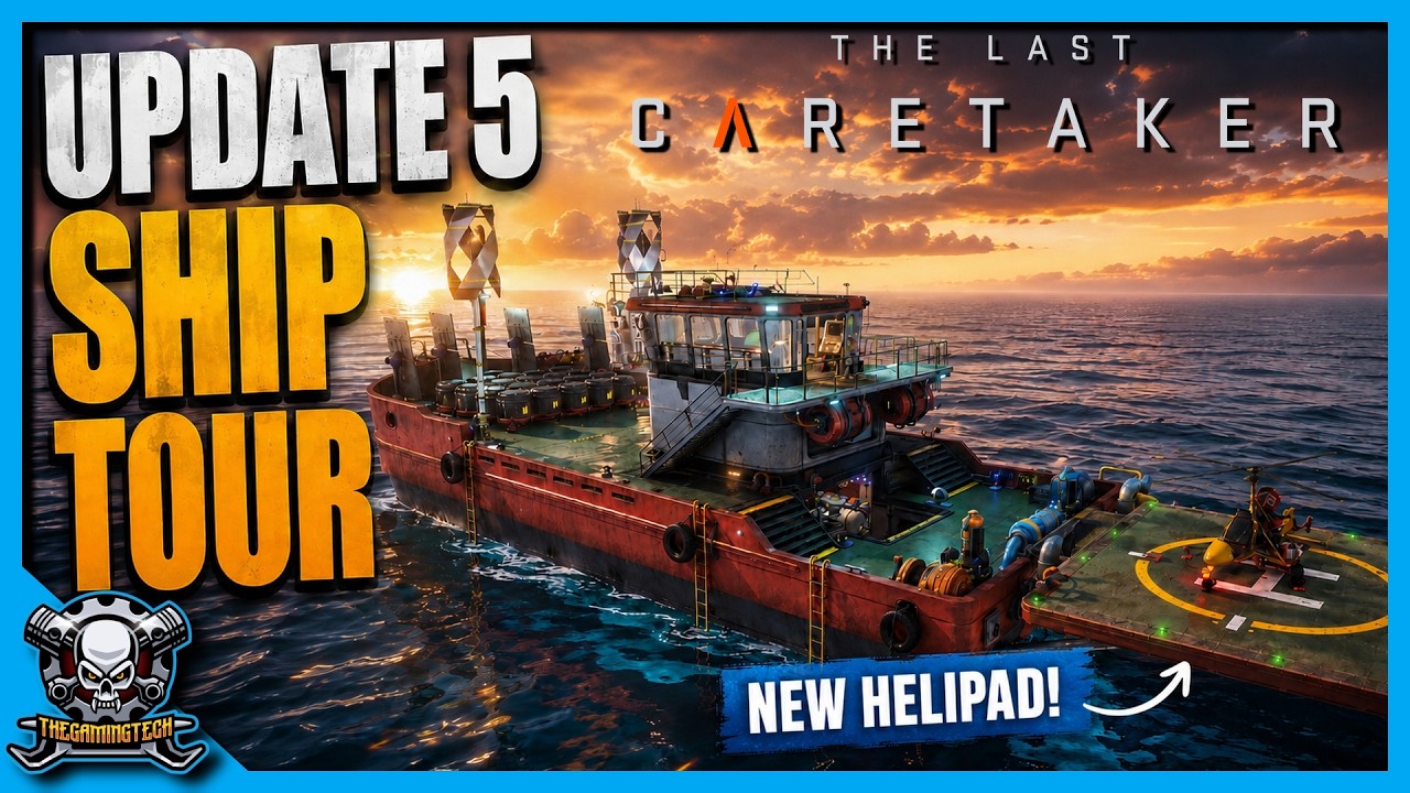 The Last Caretaker Update 5 Ship Tour &ndash; Cleaner Cables & Helipad