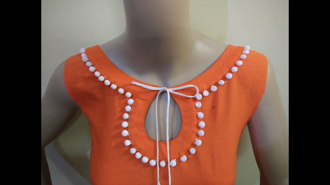 Beautiful Neck Design (Boat Neck) Cutting And Stitching