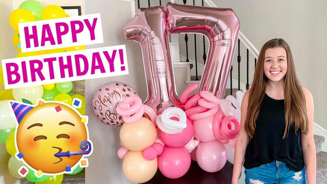Gabrielle's 17th BIRTHDAY Morning OPENING PRESENTS!