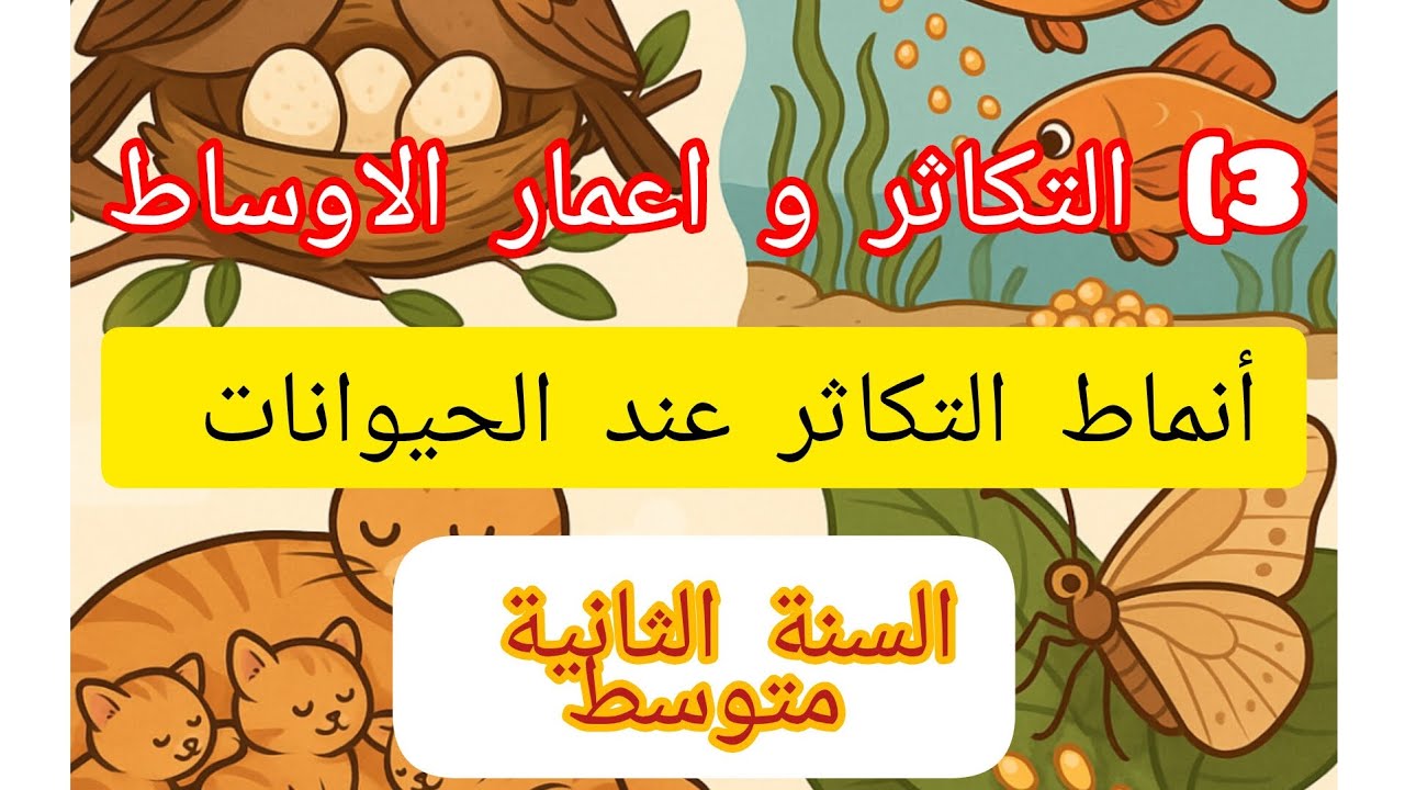 أنماط التكاثر عند الحيوانات درس سهل و ممتع #السنة_الثانية_متوسط #العلوم_الطبيعية 👌💯