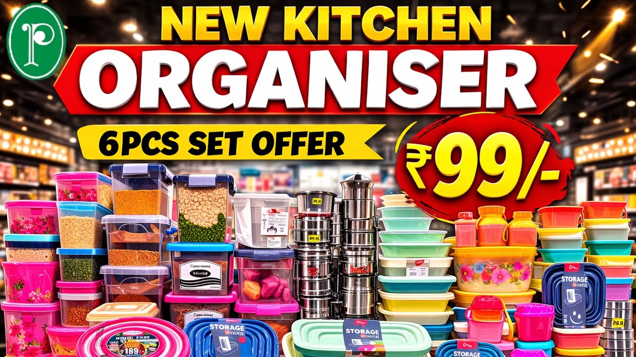 🎇POTHYS NEW KITCHEN ORGANISER || 6 pcs set -99/- only 🛍️🛒