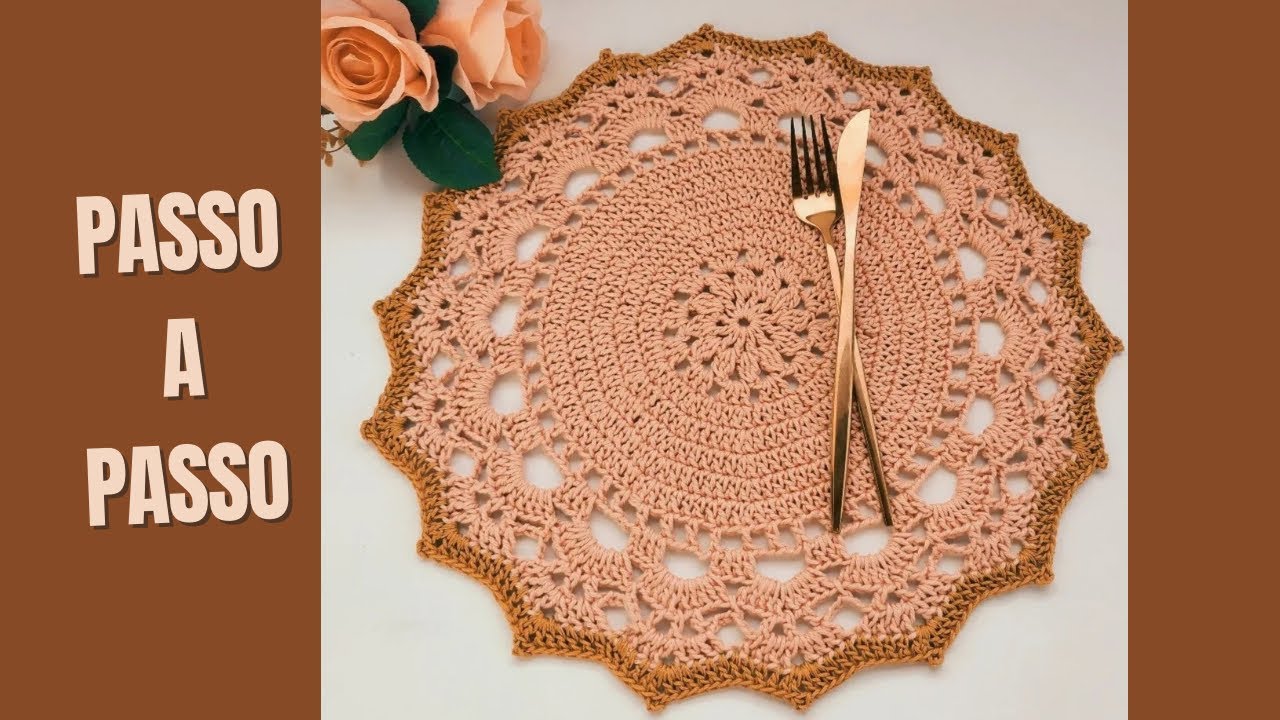 Sousplat de crochê Quartzo