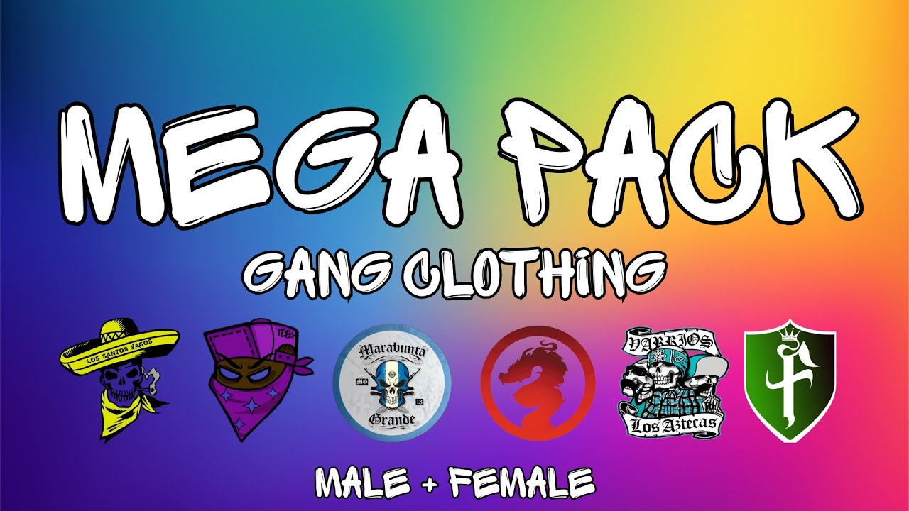 [NEW] Fivem Gang Clothing Pack - 6 Gangs - Male and Female - Lore Friendly (2025)