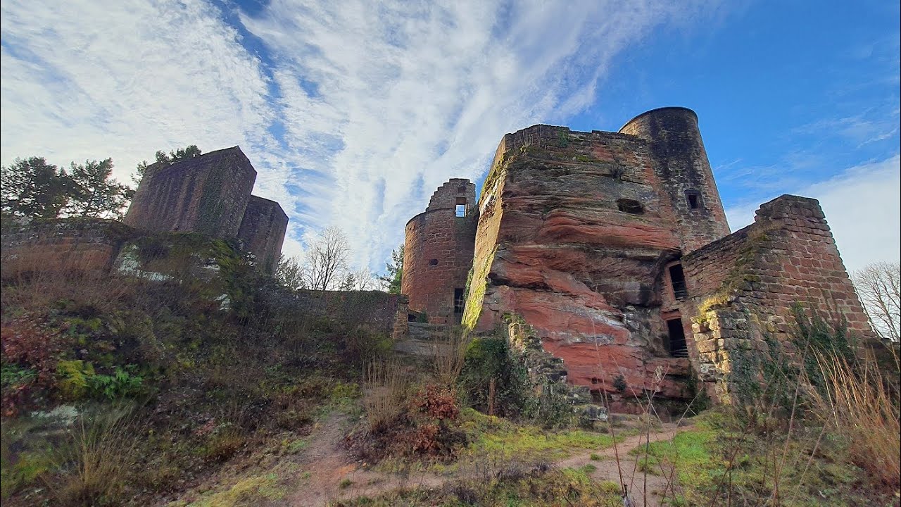 Wanderung : Burgruine Neudahn &ndash; Hexenpilz Runde von Dahn S&uuml;d