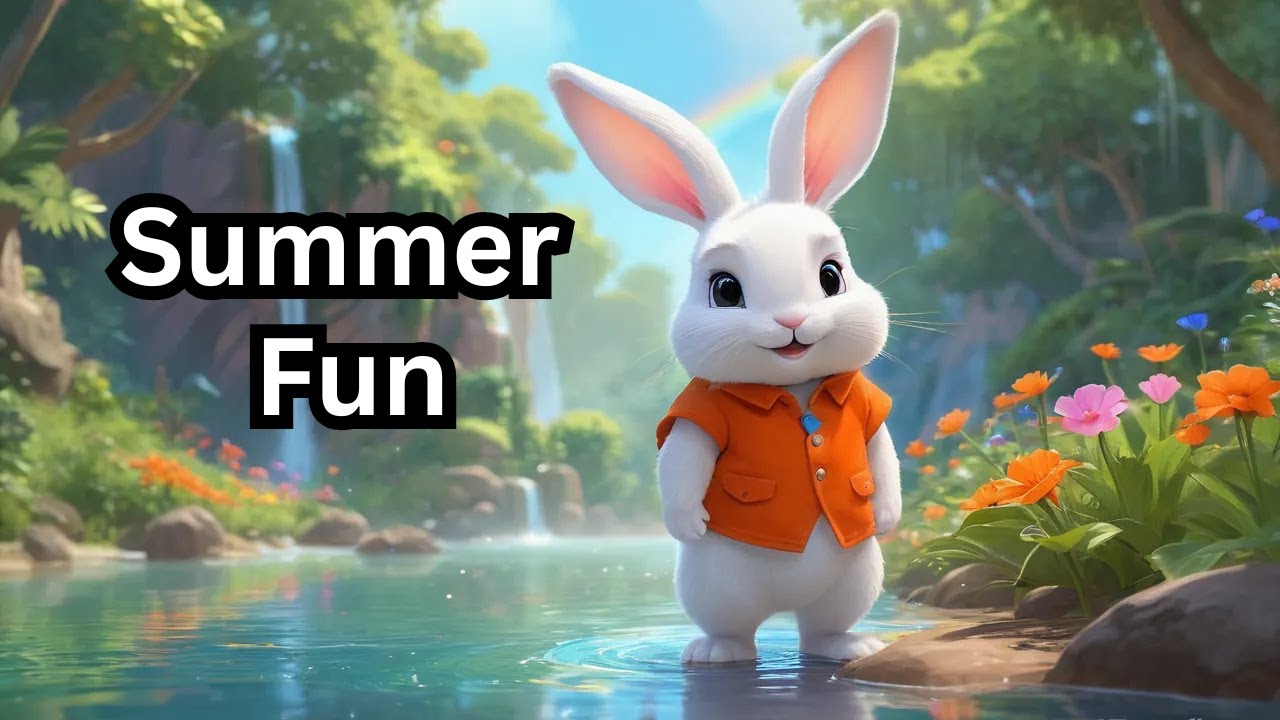 Animal Summer Pool Party  | Rain Dance, Music & Cold Drinks Fun for Kids!💦 #childrensstory #story