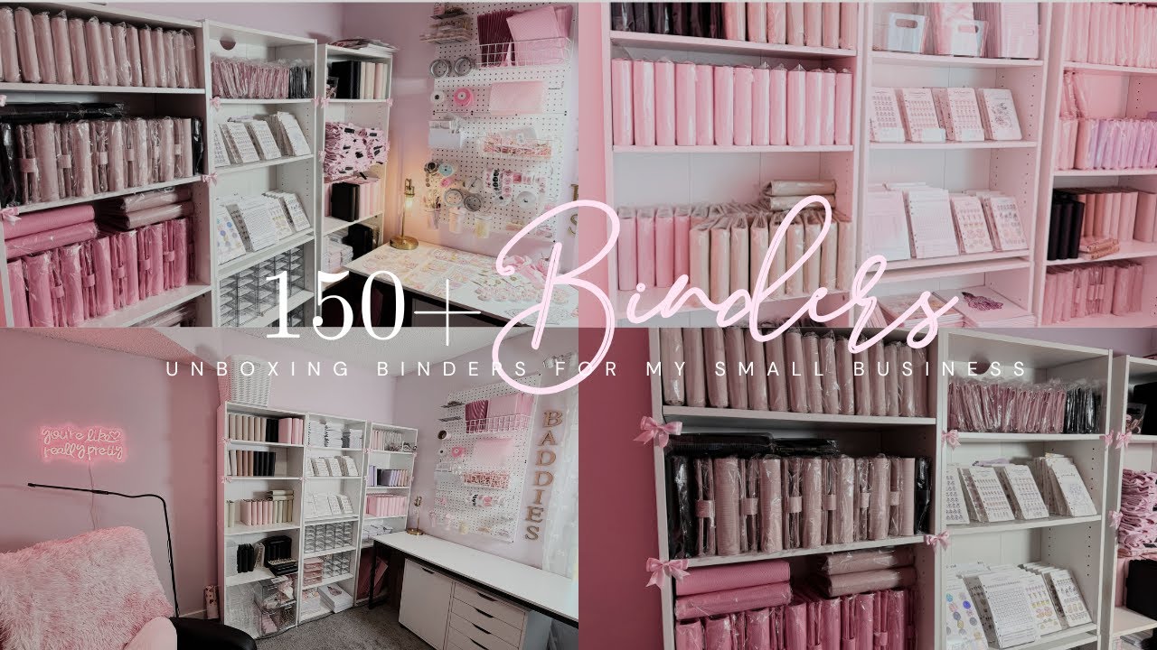 I Ordered 150+ Binders for My Small Business... also packaging cute products 😱