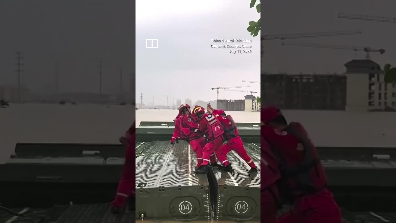 Chinese &lsquo;transformer&rsquo; barge deployed in Guangxi flooding