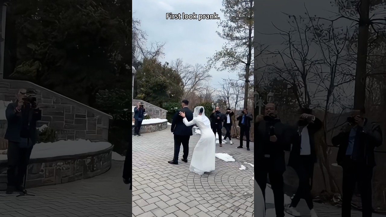 First look prank.#firstlook#groomsmenprank#firstlookprank&nbsp;#wedding&nbsp;#prank&nbsp;#funny#groomsreaction