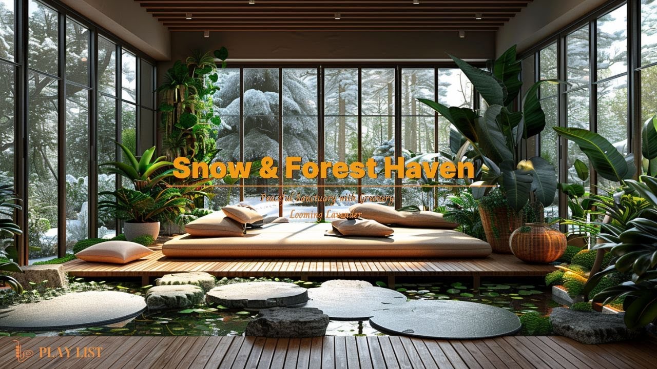 [playlist] 창밖은 겨울왕국 ☃️ 내 방은 포근한 숲 🪴 낭만 가득한 R&B 🕯️/❄️ Snowy Lofi, Green Vibes 🍃
