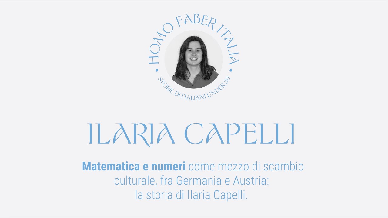 La matematica come mezzo di scambio culturale, fra Germania e Austria: la storia di Ilaria Capelli