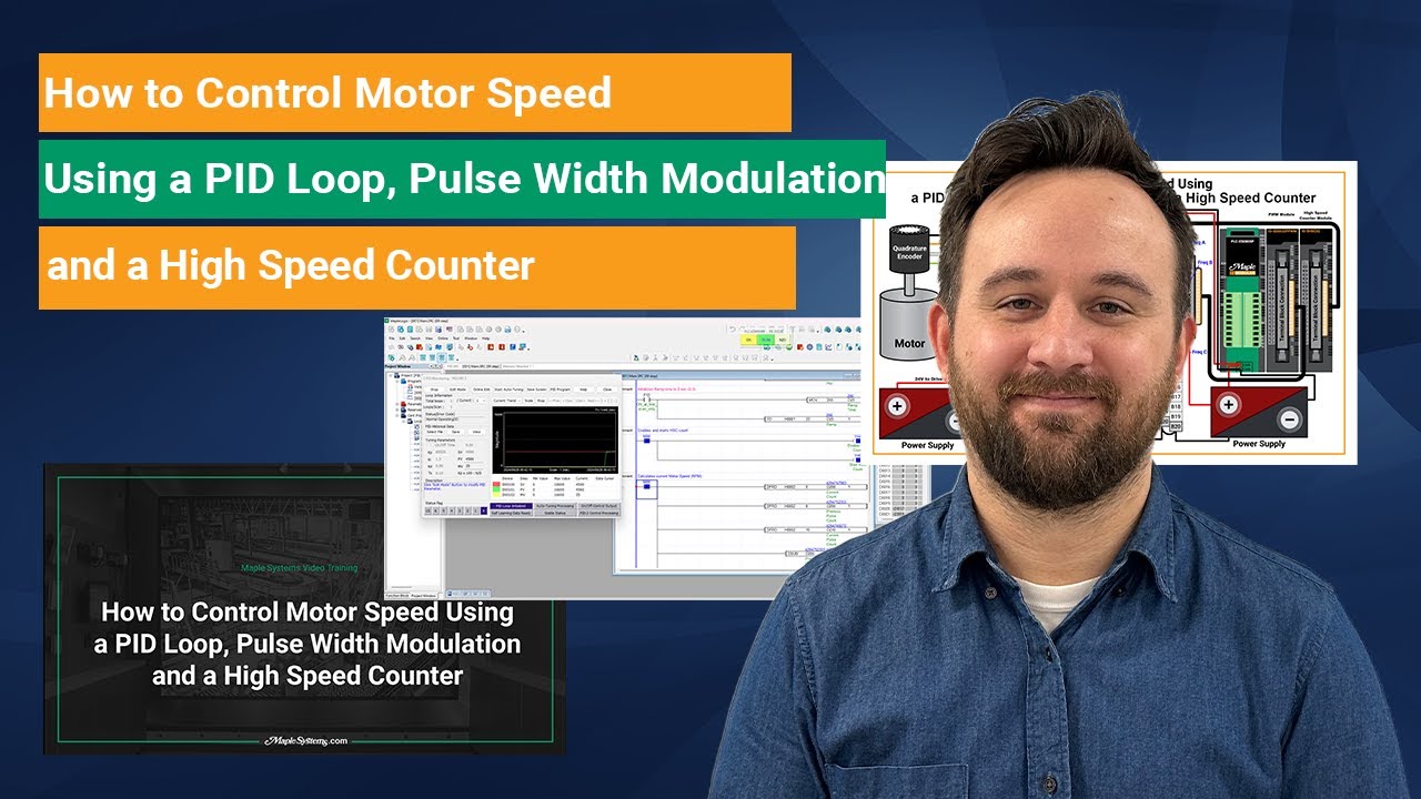 How to Control Motor Speed Using a PID Loop, Pulse Width Modulation and a High Speed Counter