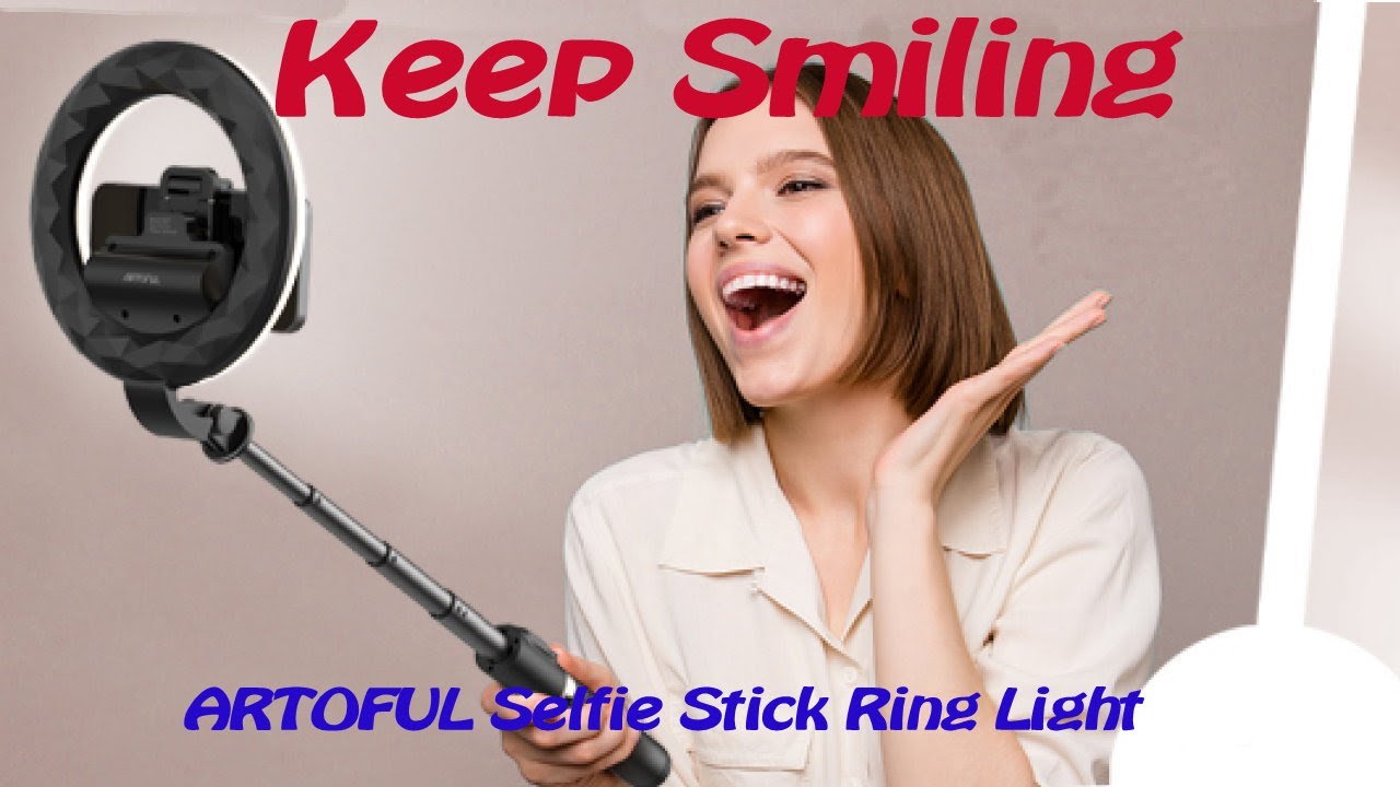 ARTOFUL Selfie Stick Ring Light