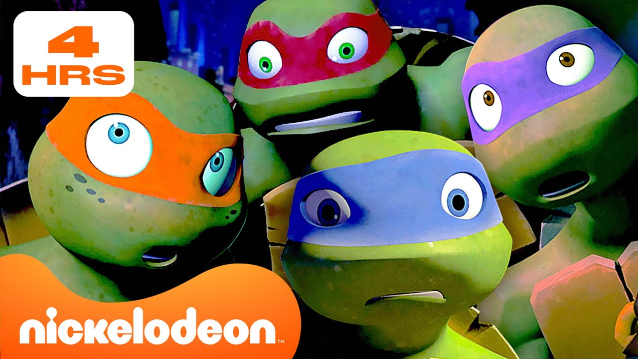 Черепашки-ниндзя | 4 ЧАСА самых ШОКИРУЮЩИХ моментов из TMNT (2012)! 😲 | Nickelodeon Cyrillic