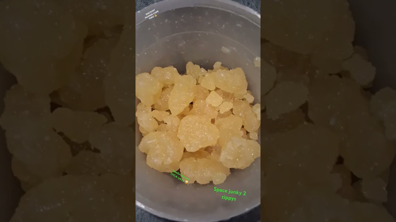 DISCOUNT PHARMS Space Junky crumble 2 Ozs. 🔥🔥🔥 Don't lag on them folks. NFS. Tasty 😋 #concentrate