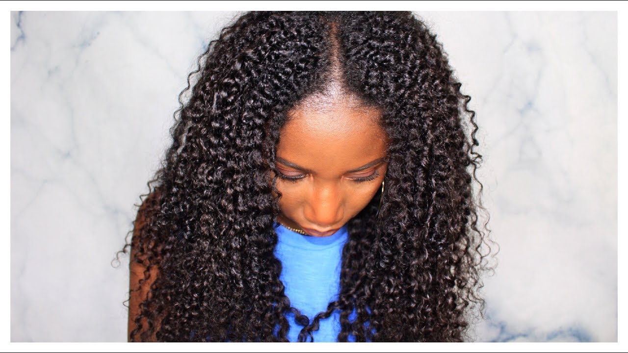 How I Blend My Natural Hair with Curly Weave | Easy & Heatless Method | Simply Subrena