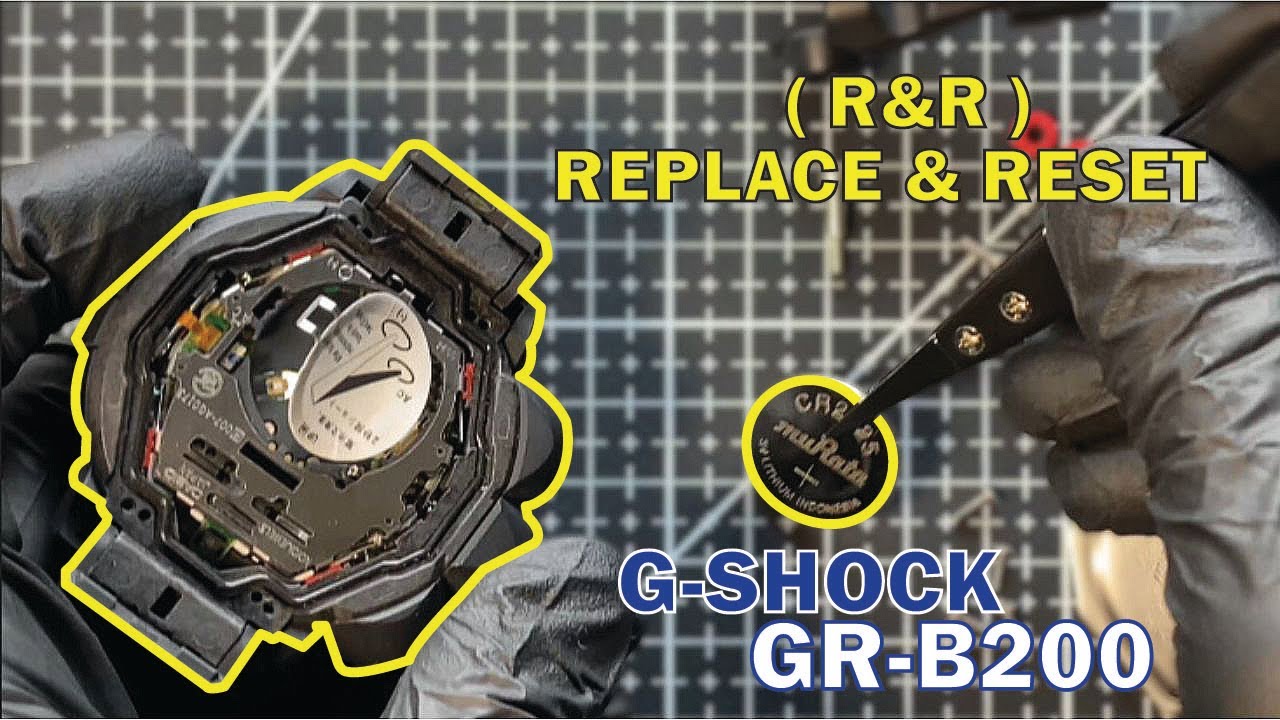 Cara Tukar Bateri dan Setting Masa GR-B200 | Replace & Reset