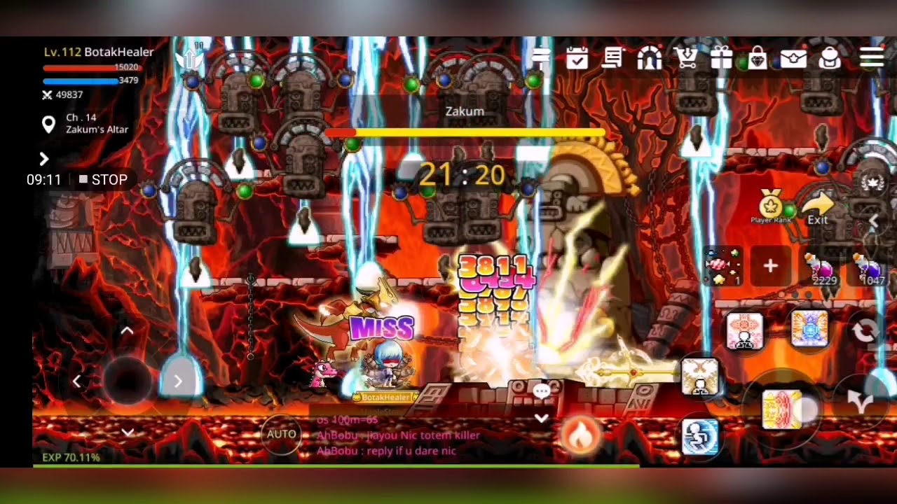 ZAKUM HELMET DROP! Bishop Solo Zakum MapleStory M