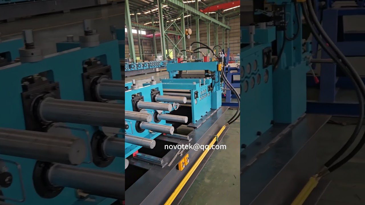 CSV file USB Data Input 4mm thick steel U Cee Zee Purlin Roll Forming Machine #rollformingmachine